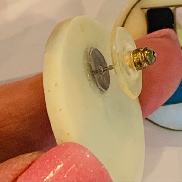 Shell Inlaid boat nautical large round 80s - Picture 4 of 8